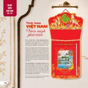 Lịch Bloc Siêu Cực Đại 2027 AH Mẫu AH01 (38 x 53 cm) Tổng Kho Phân Phối Chiết Khấu Sâu 48% in logo doanh nghiệp quà tặng Tết tại Tổng Kho Quà Tặng 999