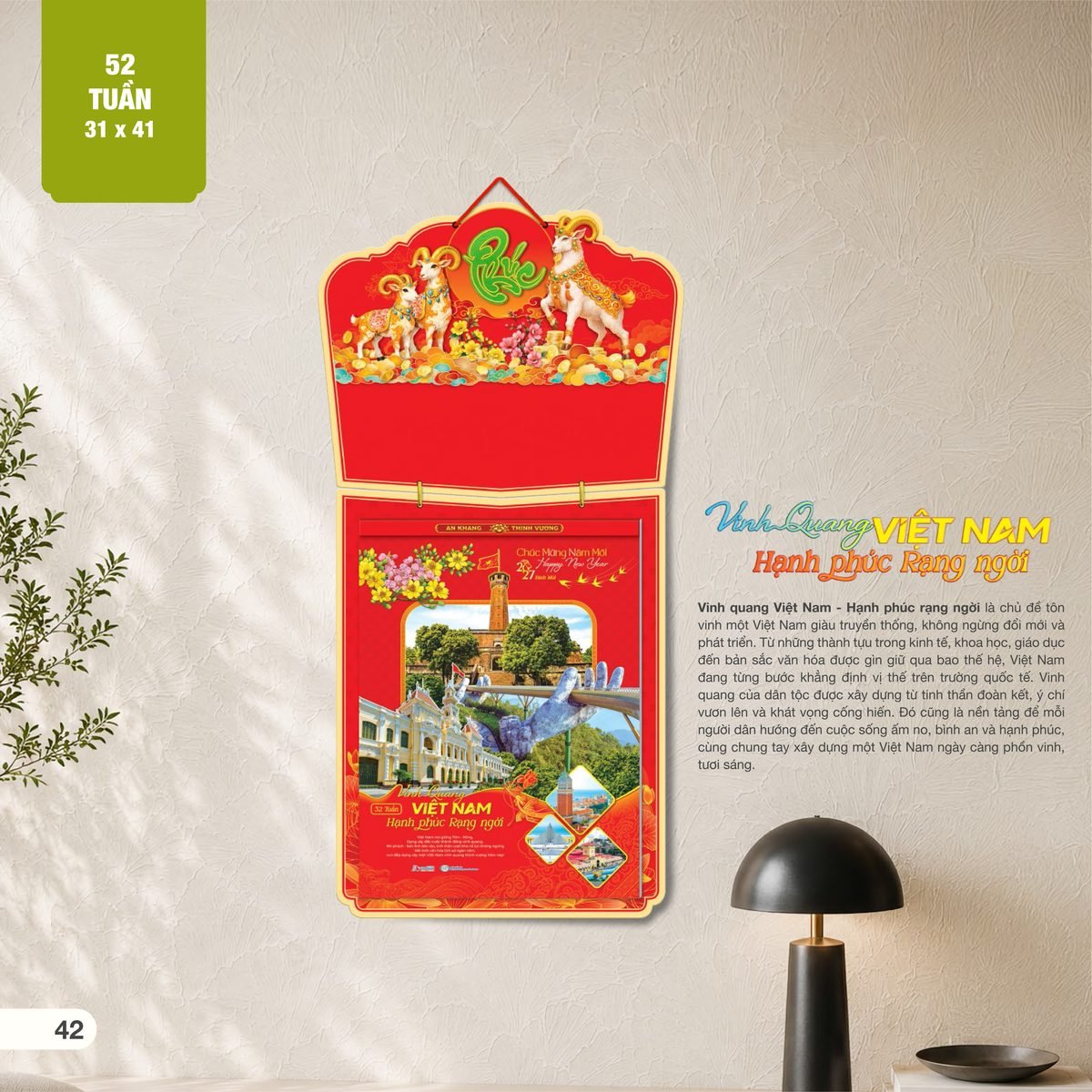 Lịch 52 Tuần 2027 AH Mẫu AH25 (31 x 41 cm) Tổng Kho Phân Phối Chiết Khấu Sâu 48% Lịch 52 Tuần 2027 AH Mẫu AH25 (31 x 41 cm) Tổng Kho Phân Phối Chiết Khấu Sâu 48% in logo doanh nghiệp quà tặng Tết tại Tổng Kho Quà Tặng 999