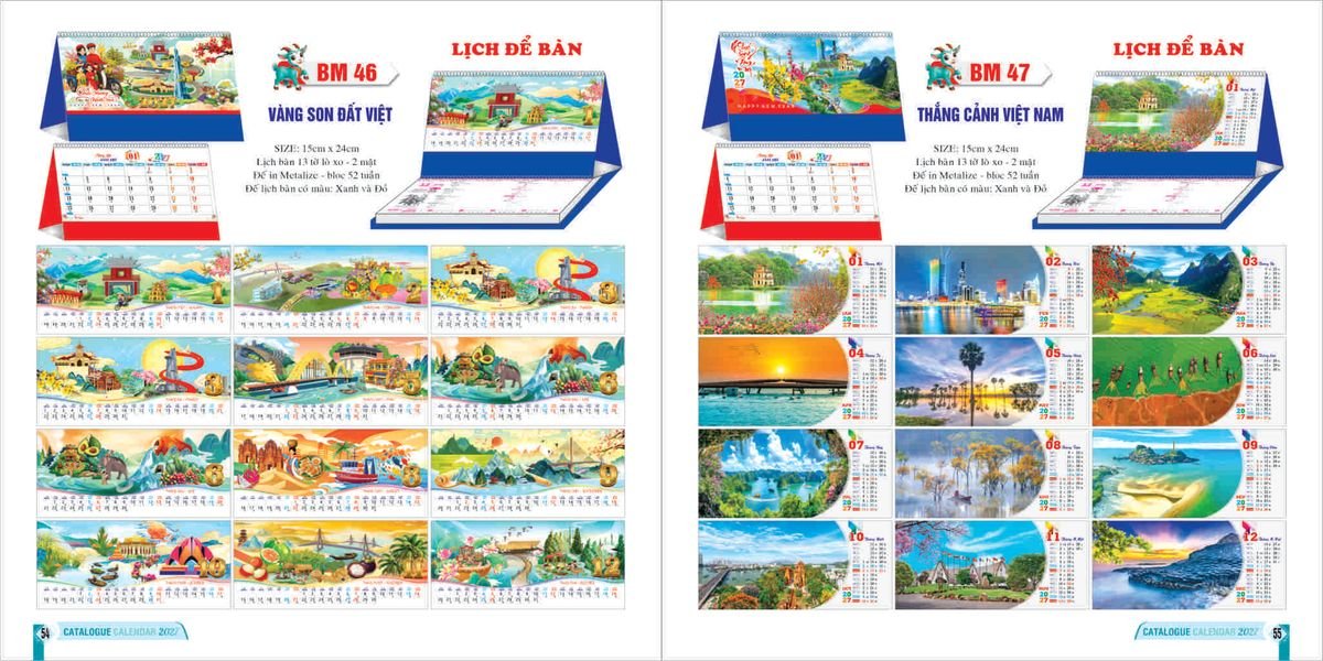 Lịch Bloc 2027 Bình Minh BM27 Tổng Kho Phân Phối Chiết Khấu Sâu 48%