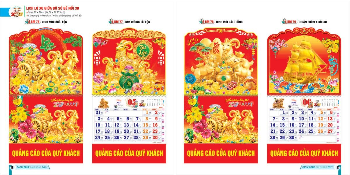 Lịch Bloc 2027 Bình Minh BM34 Tổng Kho Phân Phối Chiết Khấu Sâu 48%