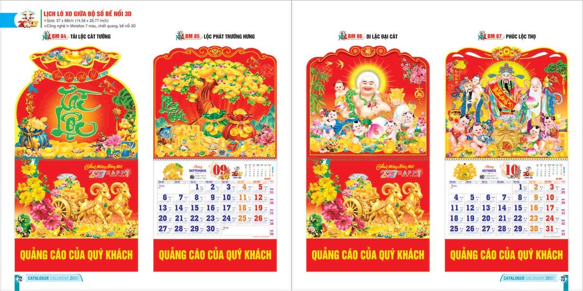 Lịch Bloc 2027 Bình Minh BM36 Tổng Kho Phân Phối Chiết Khấu Sâu 48%