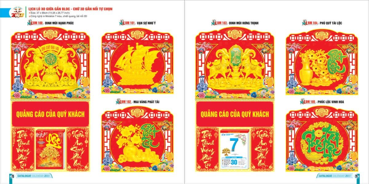 Lịch Bloc 2027 Bình Minh BM39 Tổng Kho Phân Phối Chiết Khấu Sâu 48%