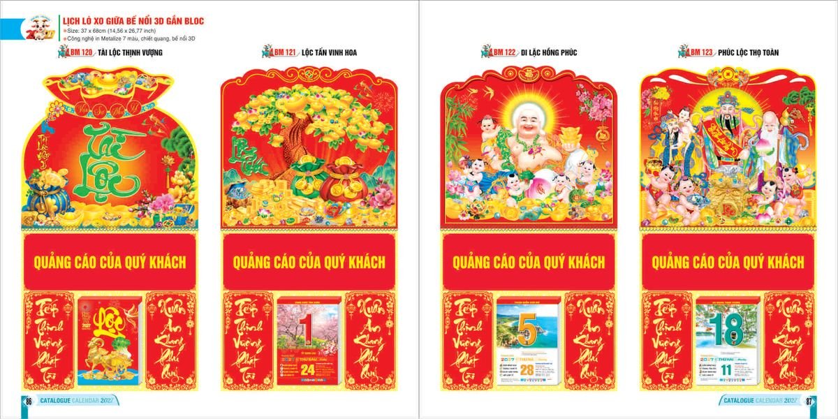 Lịch Bloc 2027 Bình Minh BM43 Tổng Kho Phân Phối Chiết Khấu Sâu 48%