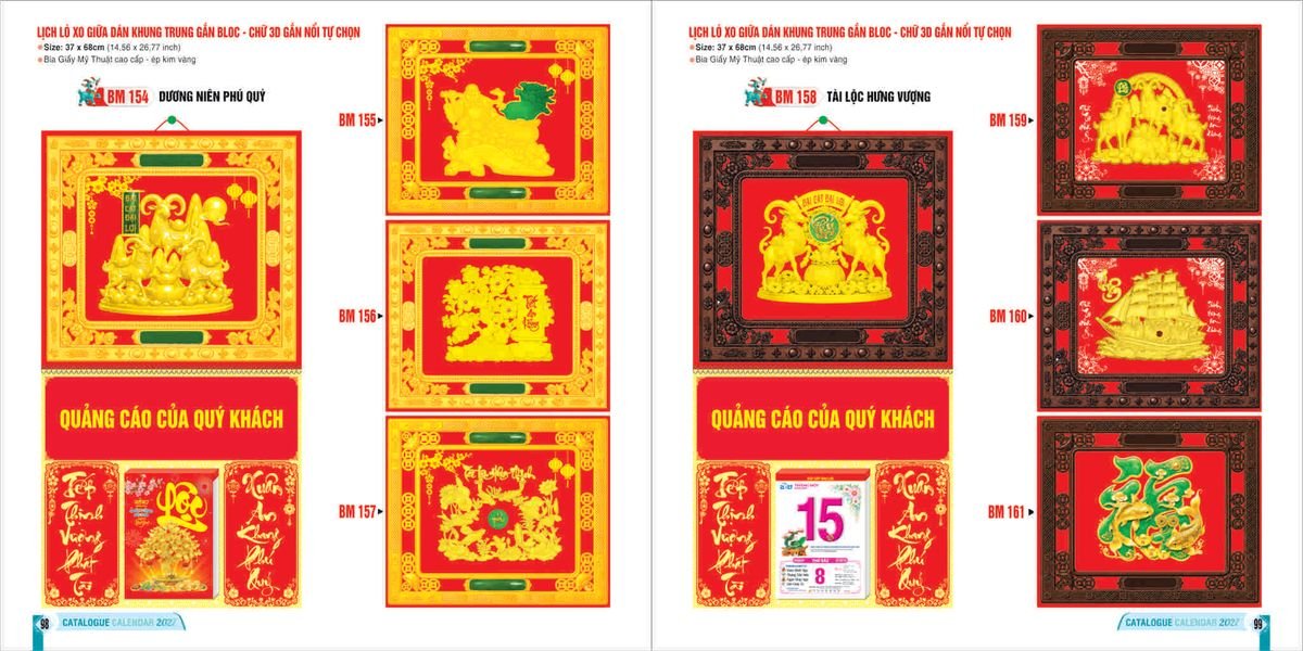 Lịch Bloc 2027 Bình Minh BM49 Tổng Kho Phân Phối Chiết Khấu Sâu 48%