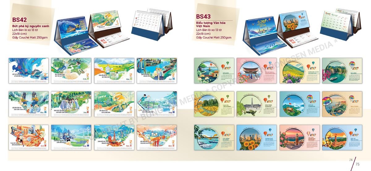 Lịch Để Bàn Nghệ Thuật 2027 Bông Sen BS38 Tổng Kho Phân Phối Chiết Khấu Sâu 48%