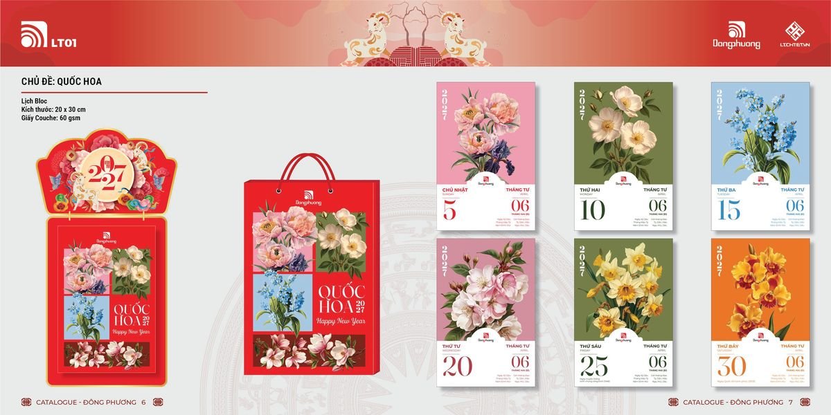 Lịch Bloc Đông Phương 2027 DP02 Tổng Kho Phân Phối Chiết Khấu Sâu 48%