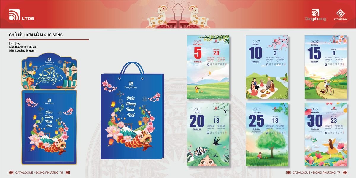 Lịch Bloc Đông Phương 2027 DP07 Tổng Kho Phân Phối Chiết Khấu Sâu 48%
