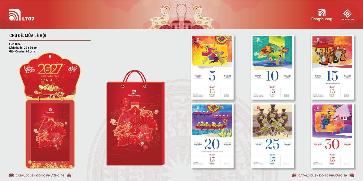 Lịch Bloc Đông Phương 2027 DP08 Tổng Kho Phân Phối Chiết Khấu Sâu 48%