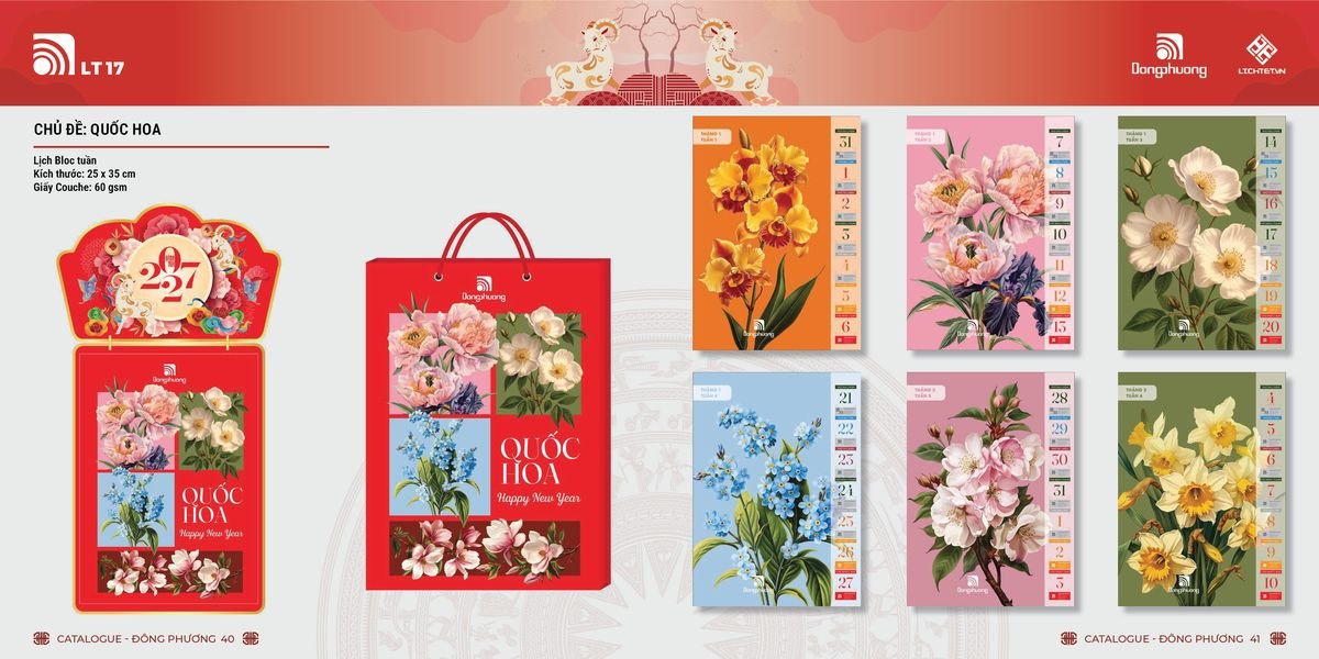 Lịch Bloc Đông Phương 2027 DP19 Tổng Kho Phân Phối Chiết Khấu Sâu 48%