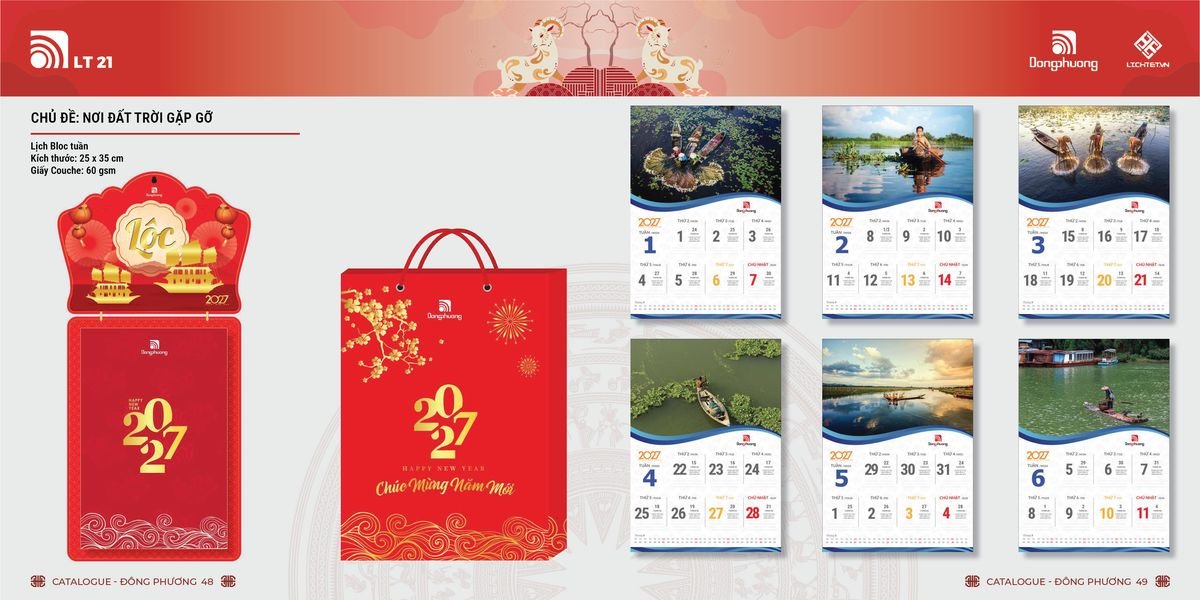 Lịch Bloc Đông Phương 2027 DP23 Tổng Kho Phân Phối Chiết Khấu Sâu 48%