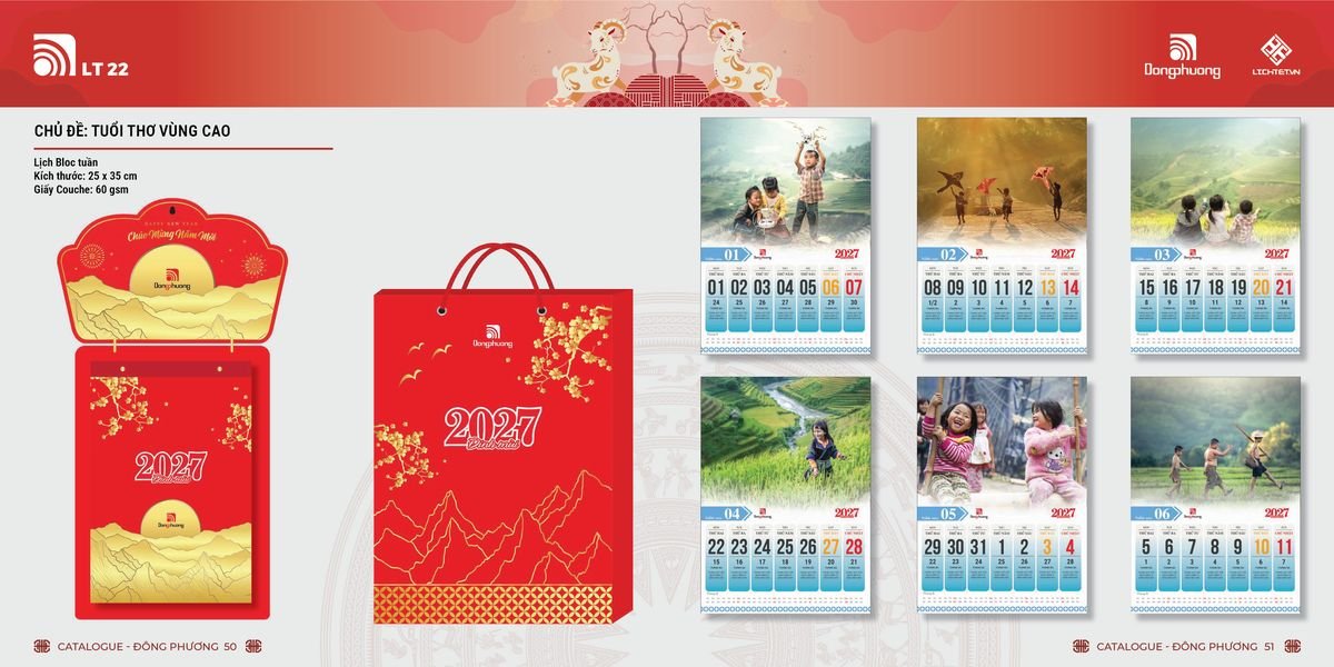 Lịch Bloc Đông Phương 2027 DP24 Tổng Kho Phân Phối Chiết Khấu Sâu 48%
