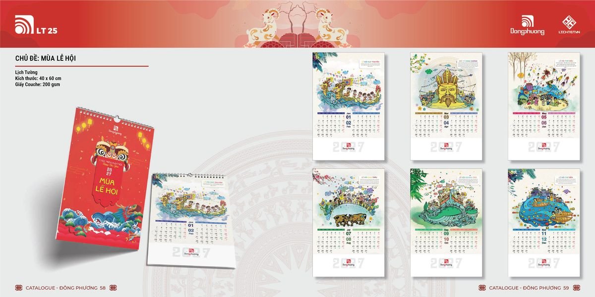 Lịch Bloc Đông Phương 2027 DP28 Tổng Kho Phân Phối Chiết Khấu Sâu 48%