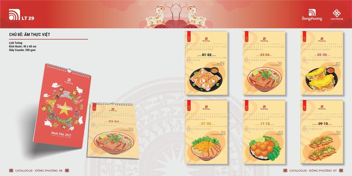 Lịch Bloc Đông Phương 2027 DP32 Tổng Kho Phân Phối Chiết Khấu Sâu 48%