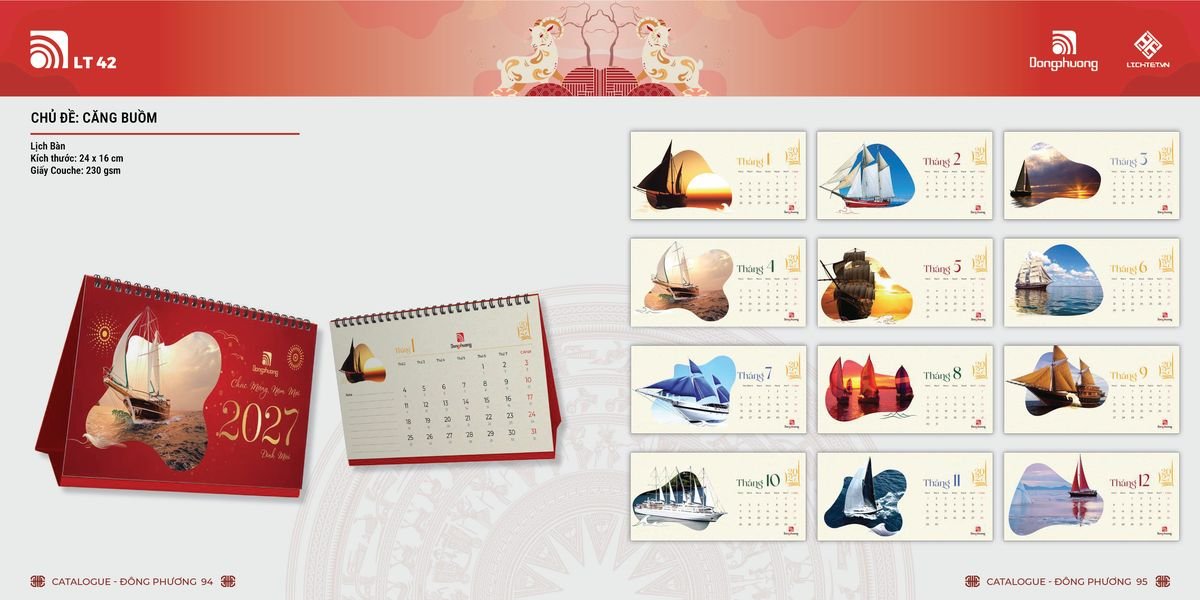 Lịch Bloc Đông Phương 2027 DP46 Tổng Kho Phân Phối Chiết Khấu Sâu 48%