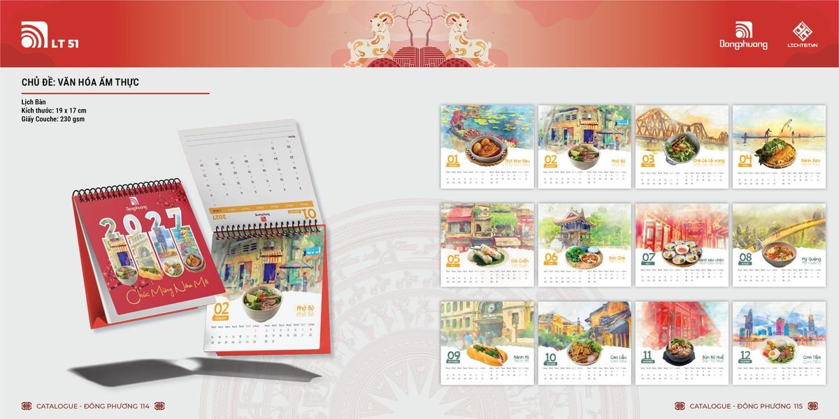 Lịch Bloc Đông Phương 2027 DP56 Tổng Kho Phân Phối Chiết Khấu Sâu 48%