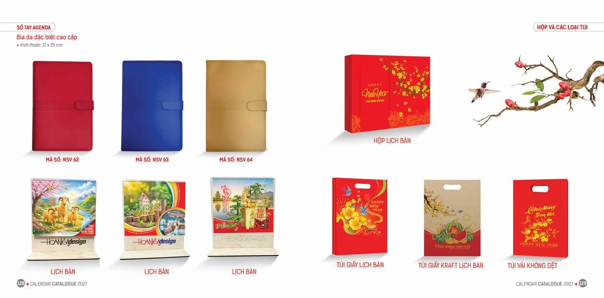 Lịch Bloc Hoa Niên 2027 Đông Phương DPHN63 Tổng Kho Phân Phối Chiết Khấu Sâu 48%