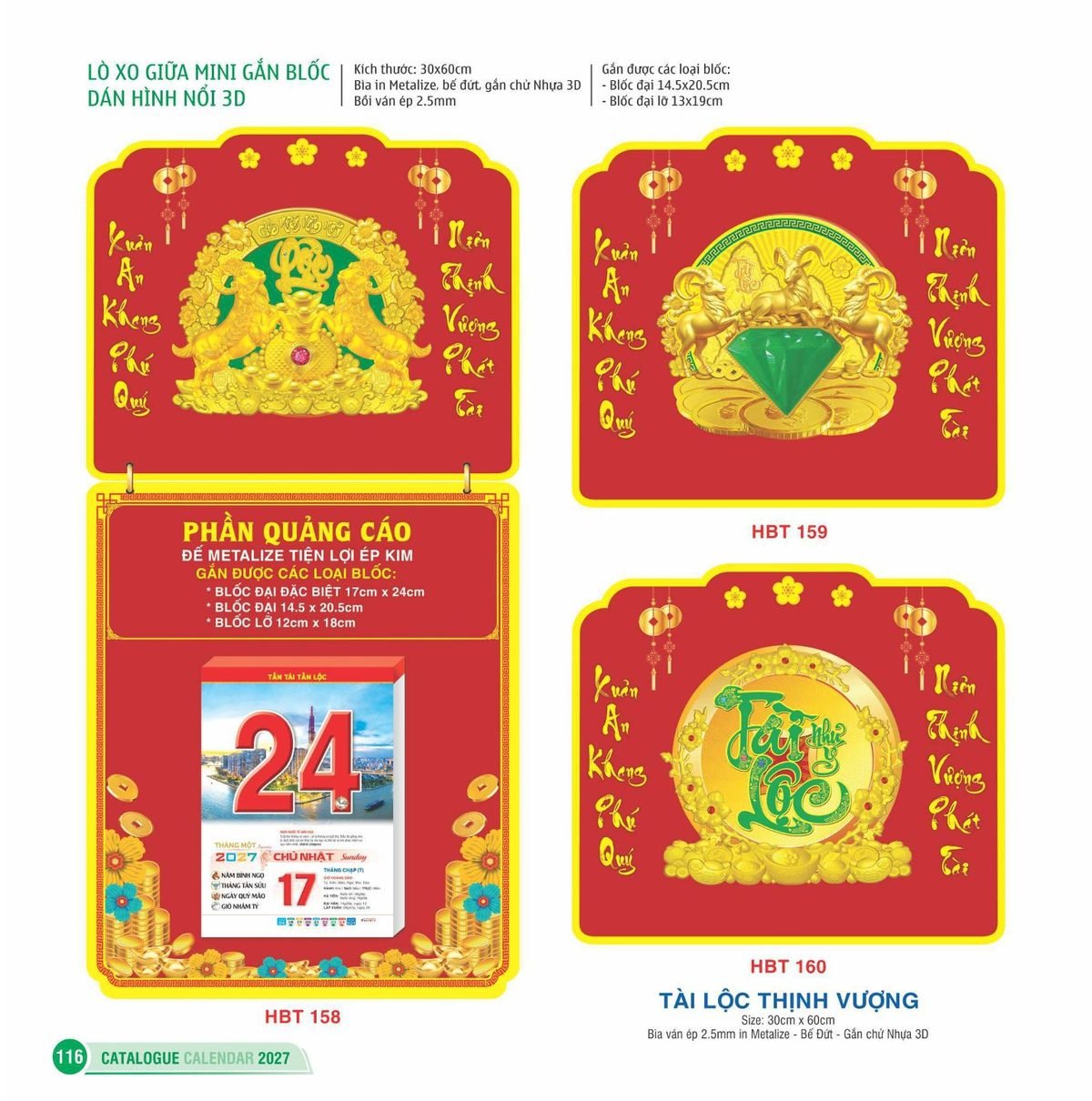 Lịch Bloc Siêu Đại 2027 HBT Mẫu HBT159 (30 x 60cm) Tổng Kho Phân Phối Chiết Khấu Sâu 48% Lịch Bloc Siêu Đại 2027 HBT Mẫu HBT159 (30 x 60cm) Tổng Kho Phân Phối Chiết Khấu Sâu 48% in logo doanh nghiệp quà tặng Tết tại Tổng Kho Quà Tặng 999