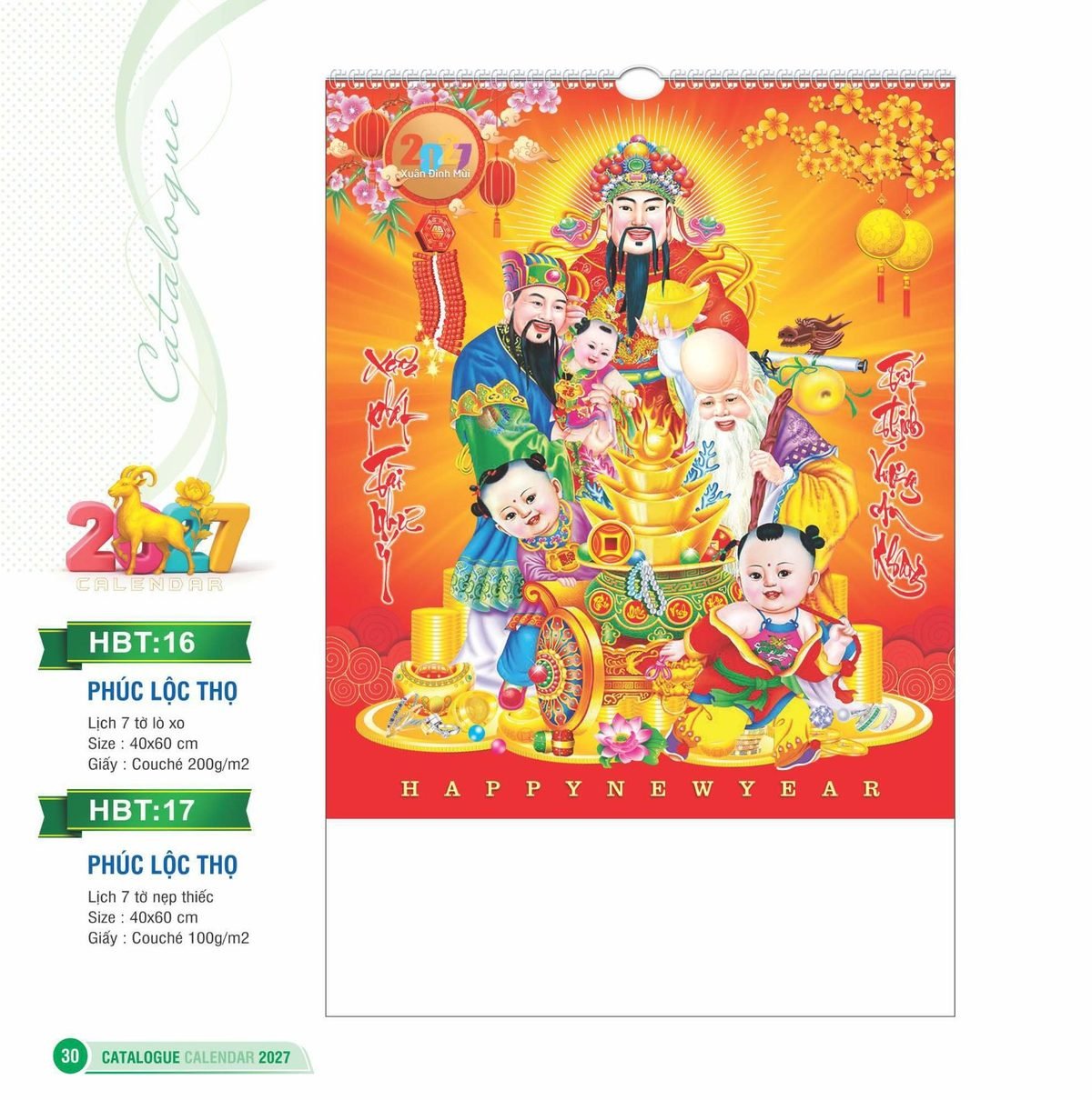 Lịch Treo Tường Lò Xo 2027 HBT Mẫu HBT16 - Phúc Lộc Thọ (40 x 60cm) Tổng Kho Phân Phối Chiết Khấu Sâu 48% Lịch Treo Tường Lò Xo 2027 HBT Mẫu HBT16 - Phúc Lộc Thọ (40 x 60cm) Tổng Kho Phân Phối Chiết Khấu Sâu 48% in logo doanh nghiệp quà tặng Tết tại Tổng Kho Quà Tặng 999