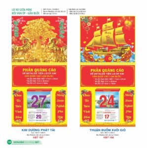 tổng kho quà tết 2027 Lịch Bloc Đại Đặc Biệt 2027 HBT Mẫu HBT170 (13 x 19cm) Tổng Kho Phân Phối Chiết Khấu Sâu 48%