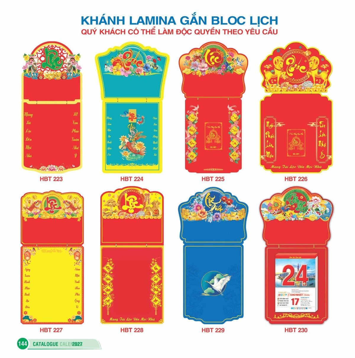 Lịch Bìa Treo 2027 HBT Mẫu HBT229 (40 x 62 cm) Tổng Kho Phân Phối Chiết Khấu Sâu 48% Lịch Bìa Treo 2027 HBT Mẫu HBT229 (40 x 62 cm) Tổng Kho Phân Phối Chiết Khấu Sâu 48% in logo doanh nghiệp quà tặng Tết tại Tổng Kho Quà Tặng 999