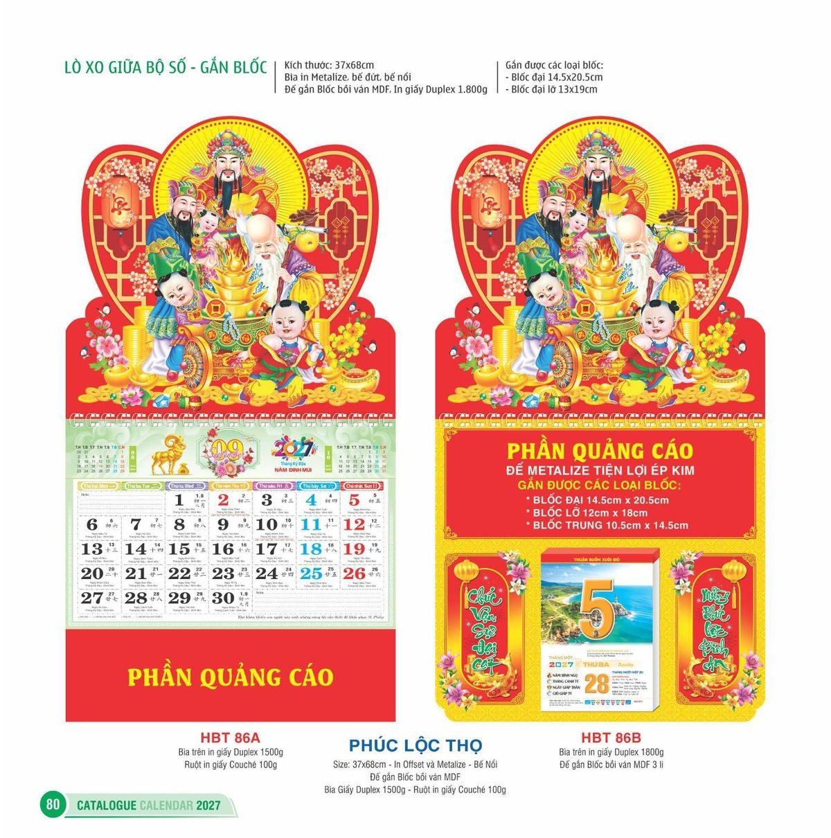Lịch Treo Tường Lò Xo 2027 HBT Mẫu HBT86A (37 x 68cm) Tổng Kho Phân Phối Chiết Khấu Sâu 48% Lịch Treo Tường Lò Xo 2027 HBT Mẫu HBT86A (37 x 68cm) Tổng Kho Phân Phối Chiết Khấu Sâu 48% in logo doanh nghiệp quà tặng Tết tại Tổng Kho Quà Tặng 999
