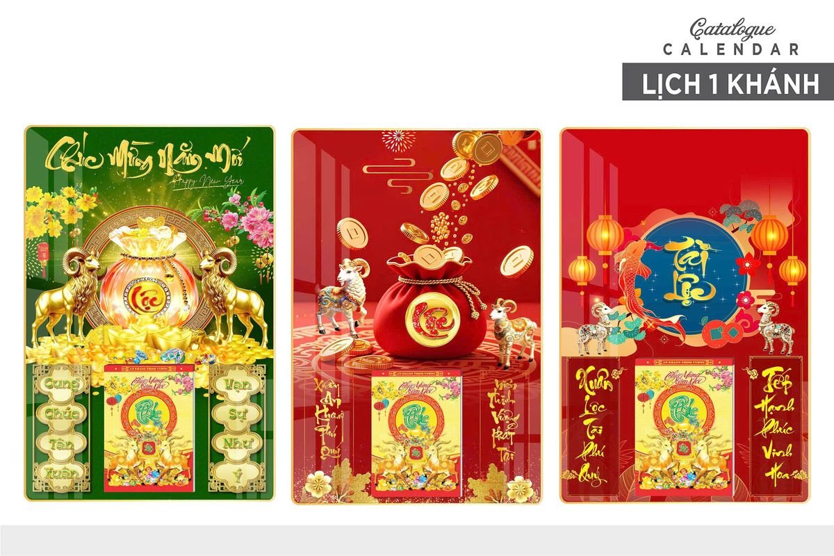 Lịch Gỗ Lamina Cao Cấp 40x60cm 2027 LM406_027 - Tổng Kho Quà Tặng 999