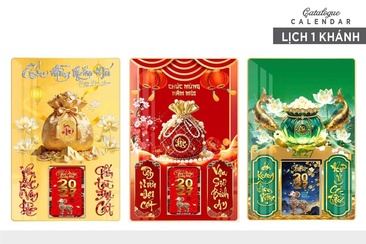 Lịch Gỗ Lamina Cao Cấp 40x60cm 2027 LM406_030 - Tổng Kho Quà Tặng 999