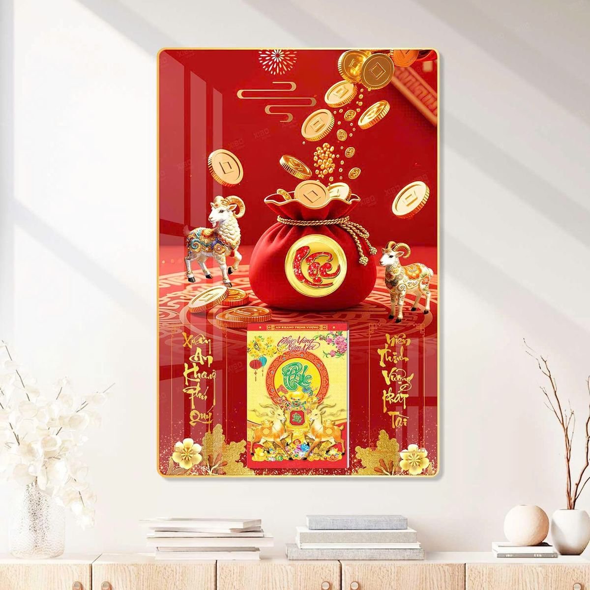 Lịch Gỗ Lamina Cao Cấp 40x60cm 2027 LM406_088 - Tổng Kho Quà Tặng 999