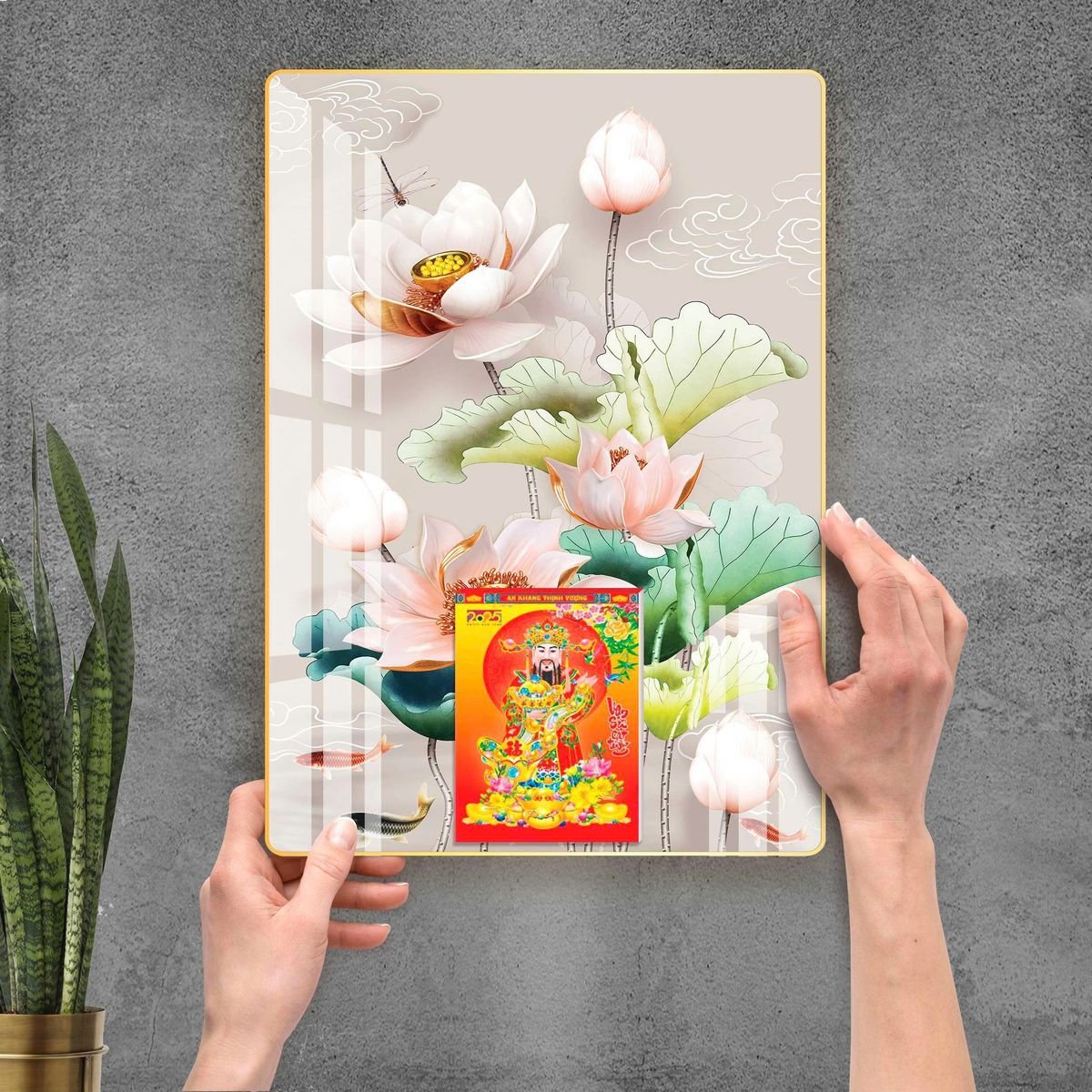 Lịch Gỗ Lamina Cao Cấp 40x60cm 2027 LM406_092 - Tổng Kho Quà Tặng 999