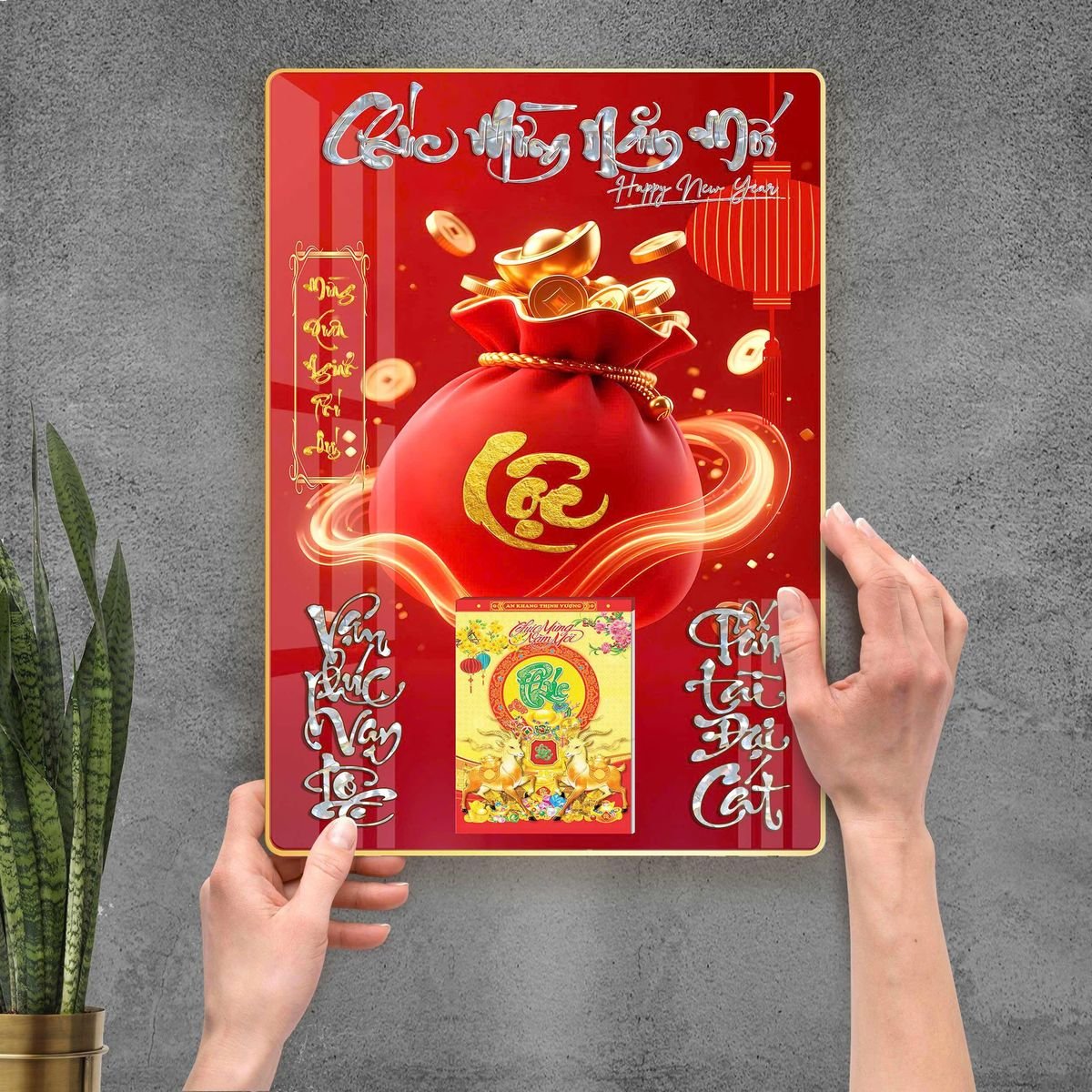 Lịch Gỗ Lamina Cao Cấp 40x60cm 2027 LM406_105 - Tổng Kho Quà Tặng 999
