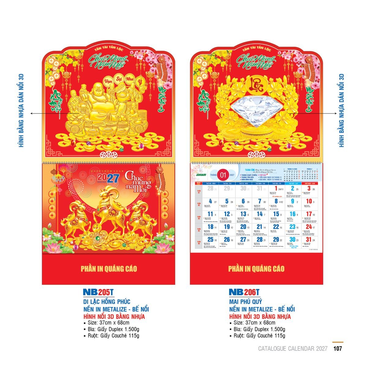 Lịch Bìa Treo 2027 NB Mẫu NB206T (29 x 41 cm) Tổng Kho Phân Phối Chiết Khấu Sâu 48% Lịch Bìa Treo 2027 NB Mẫu NB206T (29 x 41 cm) Tổng Kho Phân Phối Chiết Khấu Sâu 48% in logo doanh nghiệp quà tặng Tết tại Tổng Kho Quà Tặng 999