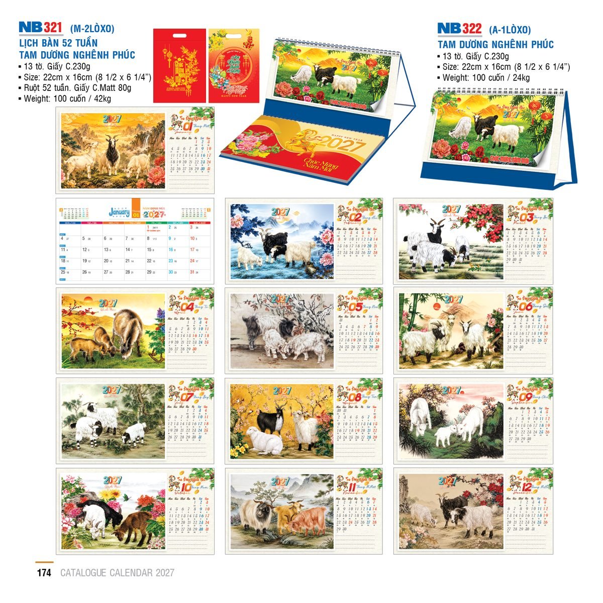 Lịch Để Bàn 2027 NB Mẫu NB321 (16 x 24 cm) Tổng Kho Phân Phối Chiết Khấu Sâu 48% Lịch Để Bàn 2027 NB Mẫu NB321 (16 x 24 cm) Tổng Kho Phân Phối Chiết Khấu Sâu 48% in logo doanh nghiệp quà tặng Tết tại Tổng Kho Quà Tặng 999