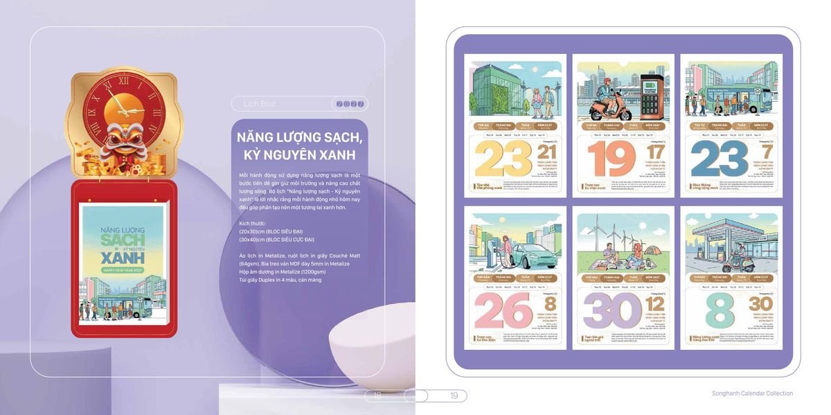 Lịch Bloc Cao Cấp Song Hạnh 2027 SH04 Tổng Kho Phân Phối Chiết Khấu Sâu 48%