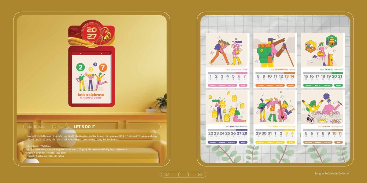 Lịch Bloc Cao Cấp Song Hạnh 2027 SH11 Tổng Kho Phân Phối Chiết Khấu Sâu 48%