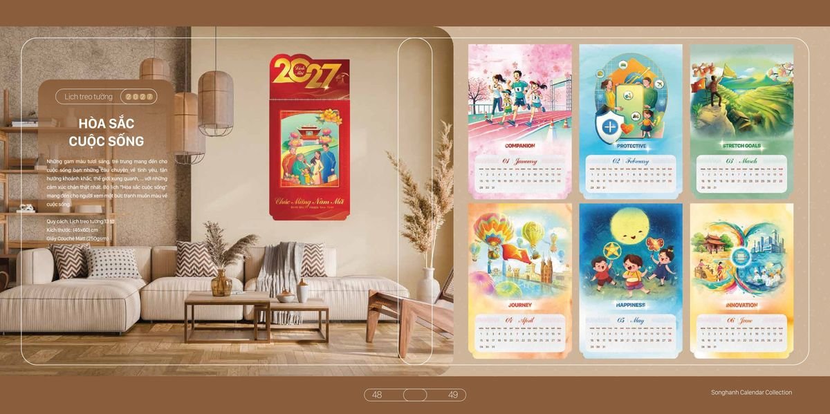 Lịch Bloc Cao Cấp Song Hạnh 2027 SH19 Tổng Kho Phân Phối Chiết Khấu Sâu 48%