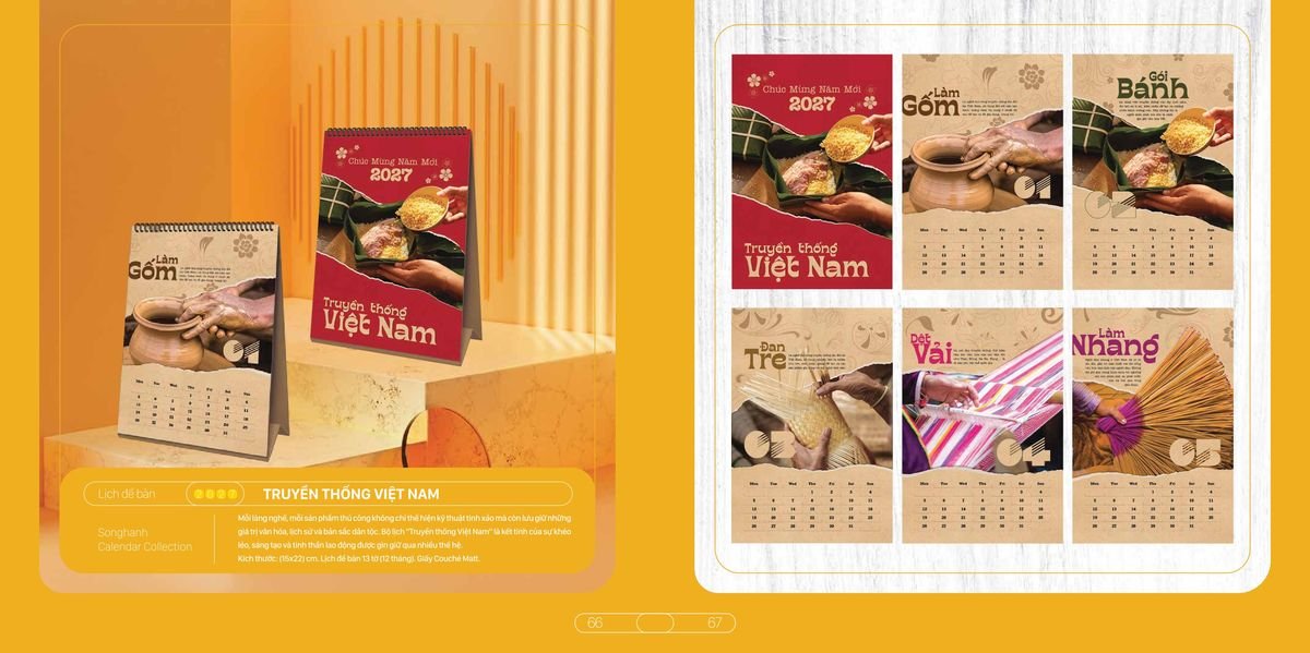 Lịch Bloc Cao Cấp Song Hạnh 2027 SH28 Tổng Kho Phân Phối Chiết Khấu Sâu 48%
