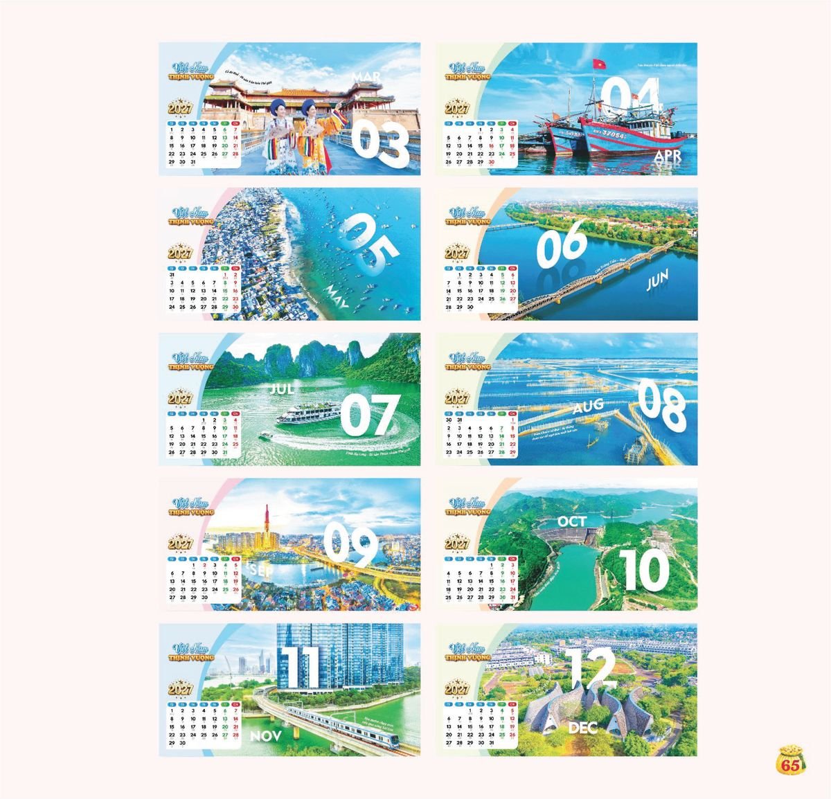 Lịch Bloc Siêu Cực Đại 2027 TDM62 Tổng Kho Phân Phối Chiết Khấu Sâu 48%