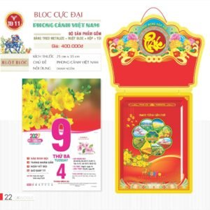 Lịch Bloc Cực Đại 2027 TD Mẫu TD11 (29 x 41 cm) Tổng Kho Phân Phối Chiết Khấu Sâu 48% in logo doanh nghiệp quà tặng Tết tại Tổng Kho Quà Tặng 999