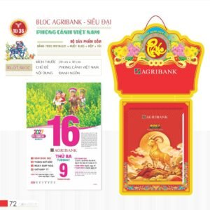 Lịch Bloc Siêu Đại 2027 TD Mẫu TD36 (20 x 30 cm) Tổng Kho Phân Phối Chiết Khấu Sâu 48% in logo doanh nghiệp quà tặng Tết tại Tổng Kho Quà Tặng 999