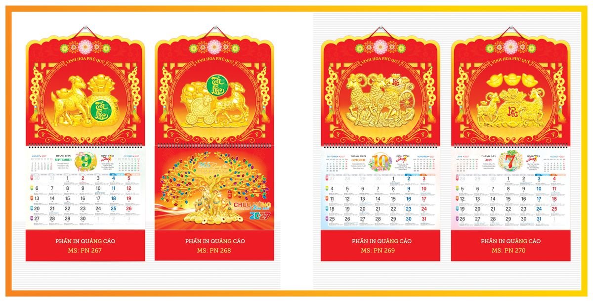 Lịch 13 Tờ Tân Phương Nam TPN13T11 Tổng Kho Phân Phối Chiết Khấu Sâu 48%