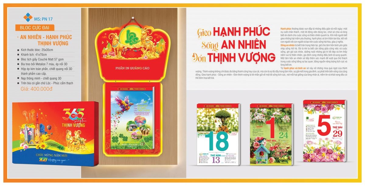 Lịch Bloc TPN 2027 TPNBLOC20 Tổng Kho Phân Phối Chiết Khấu Sâu 48%