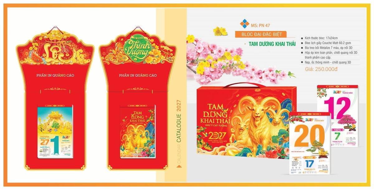 Lịch Bloc Tân Phương Nam 2027 TPNBLOC56 Tổng Kho Phân Phối Chiết Khấu Sâu 48%
