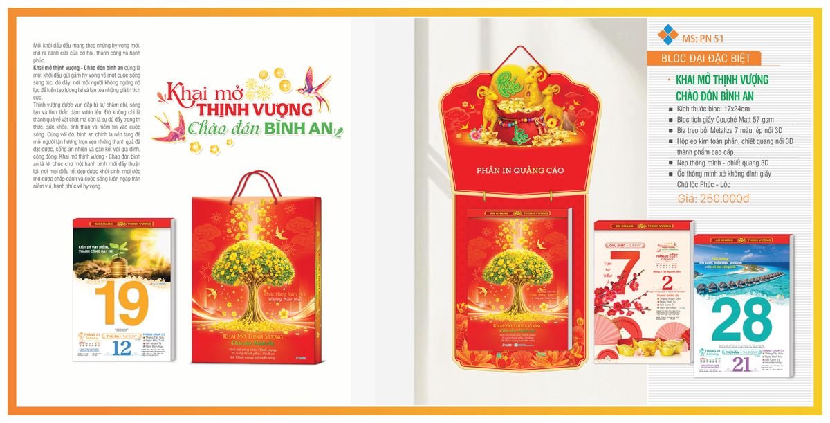 Lịch Bloc Tân Phương Nam 2027 TPNBLOC60 Tổng Kho Phân Phối Chiết Khấu Sâu 48%