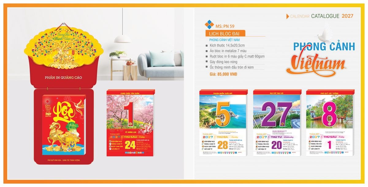 Lịch Bloc Tân Phương Nam 2027 TPNBLOC66 Tổng Kho Phân Phối Chiết Khấu Sâu 48%