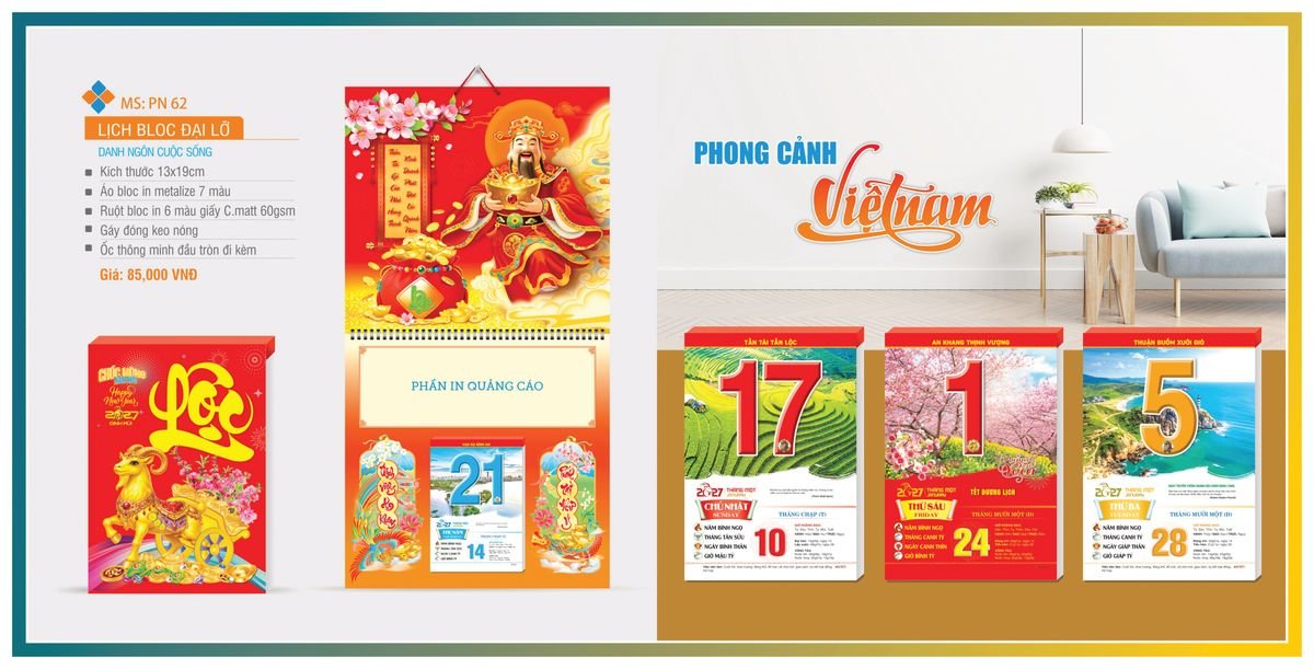 Lịch Bloc Tân Phương Nam 2027 TPNBLOC69 Tổng Kho Phân Phối Chiết Khấu Sâu 48%