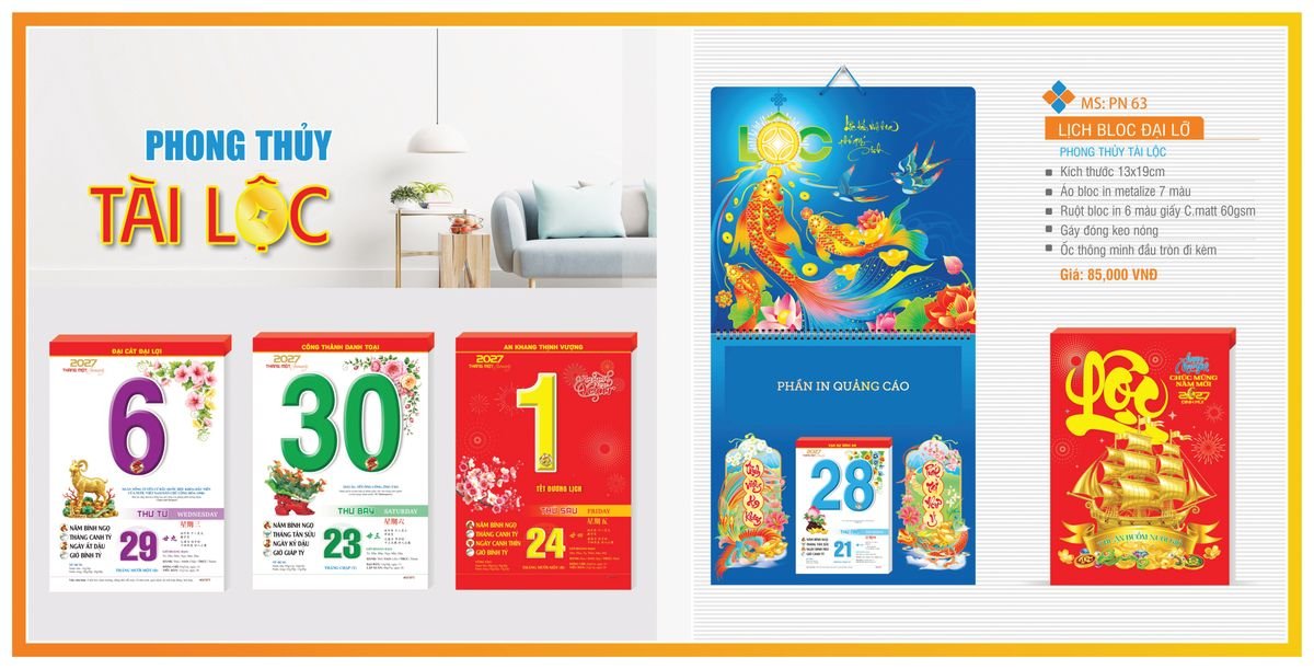 Lịch Bloc Tân Phương Nam 2027 TPNBLOC70 Tổng Kho Phân Phối Chiết Khấu Sâu 48% Lịch Bloc Tân Phương Nam 2027 TPNBLOC70 Tổng Kho Phân Phối Chiết Khấu Sâu 48%