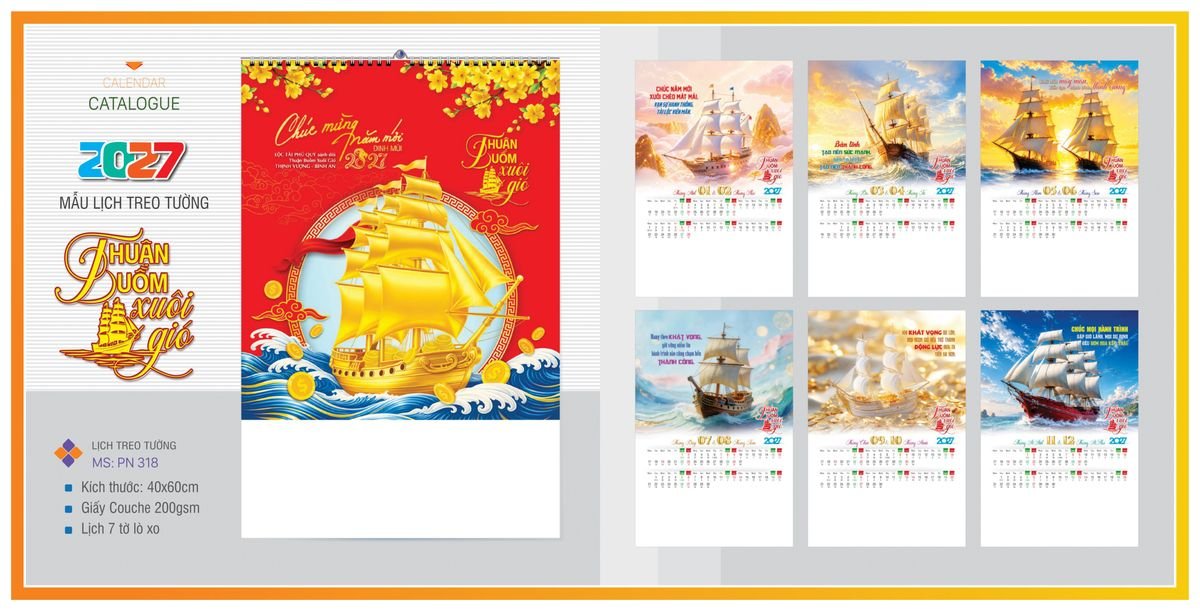 Lịch 7 Tờ Lò Xo TPNLX08 Tổng Kho Phân Phối Chiết Khấu Sâu 48% Lịch 7 Tờ Lò Xo TPNLX08 Tổng Kho Phân Phối Chiết Khấu Sâu 48%