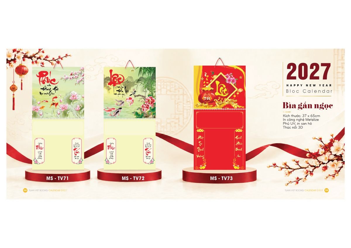 Lịch Để Bàn Tuấn Việt 2027 Tuấn Việt TV30 Tổng Kho Phân Phối Chiết Khấu Sâu 48%