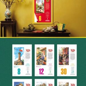 Lịch Bloc 2027 VHVN Mẫu VHVN 05 (29 x 41 cm) Tổng Kho Phân Phối Chiết Khấu Sâu 48% in logo - Quà Tặng 999